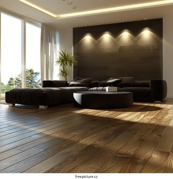 Modern minimalist living room interior design