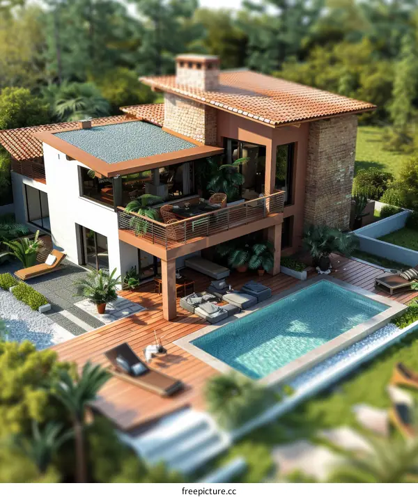 Luxury Villa with Swimming Pool and Patio