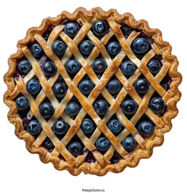 [Transparent Background PNG]Delicious Blueberry Pie