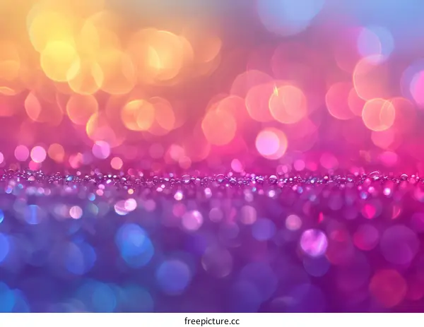 Colorful blurred bokeh lights background