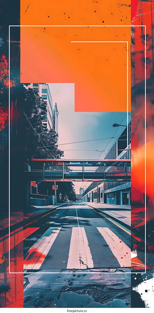 Abstract Urban City Street Art