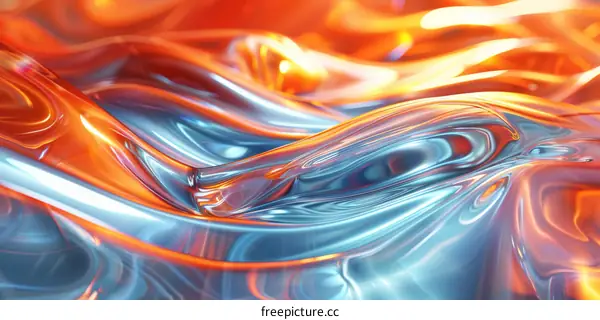 Abstract Liquid Metal Flowing Design