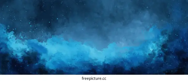 Abstract Night Sky Painting