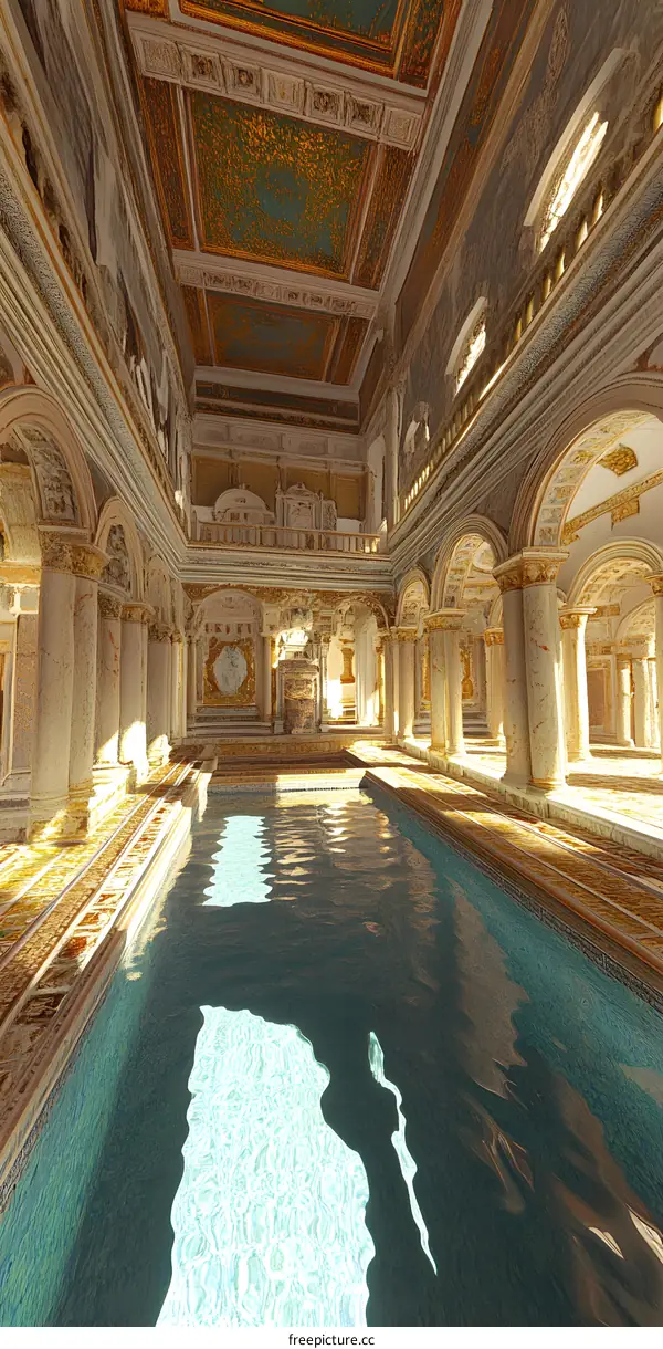 Ancient Roman Style Indoor Pool