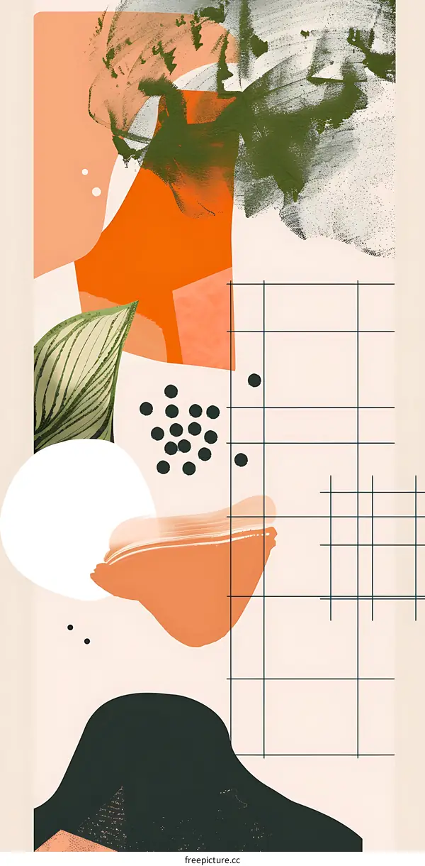 Abstract Geometric Shapes and Colors Artwork