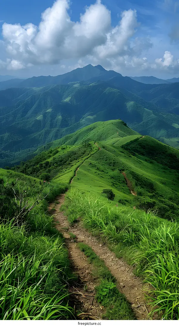 A Hiking Trail through the Mountains