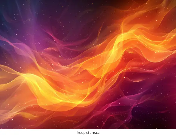 Colorful Surreal Flames of Dreams