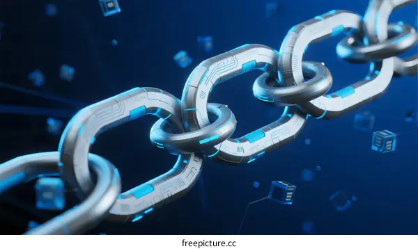 Chain Link Structure in Digital Network with Blockchain Concept