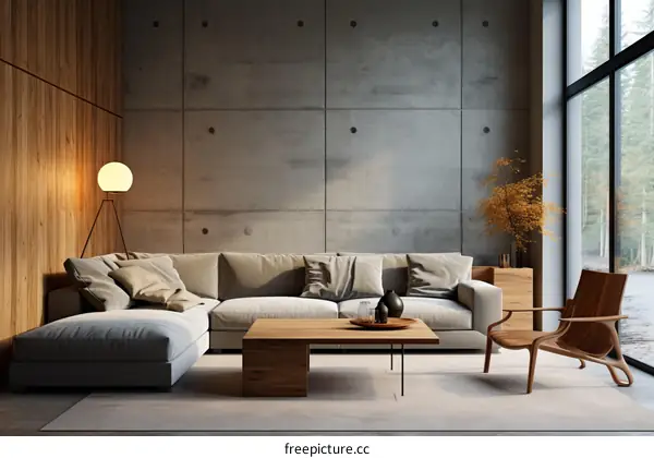 Modern Minimalist Living Room Interior