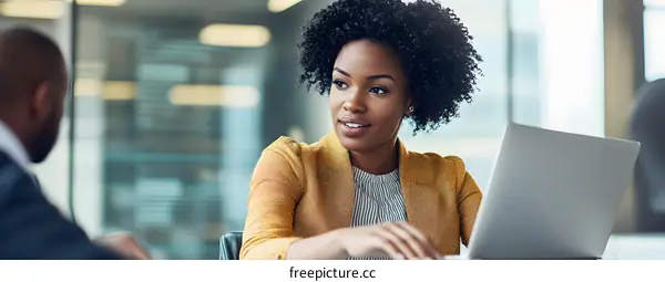 African American Businesswoman In Meeting