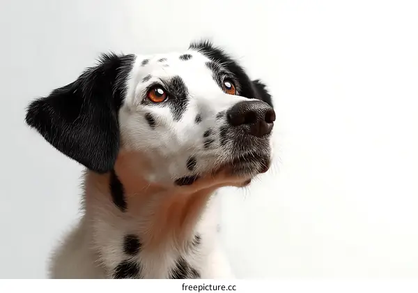 Close Up of a Dalmatian Dog