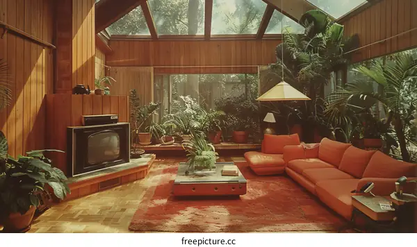 70s home decor interior design living room