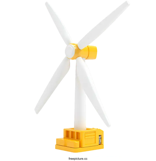 [Transparent Background PNG]Miniature Wind Turbine Model