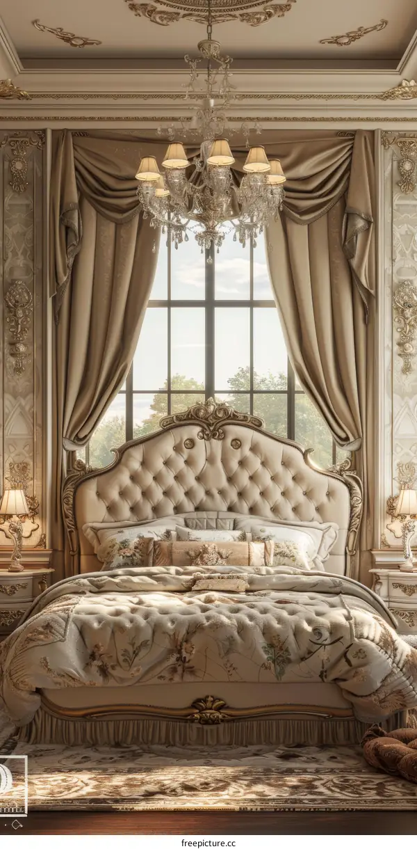European luxury style bedroom