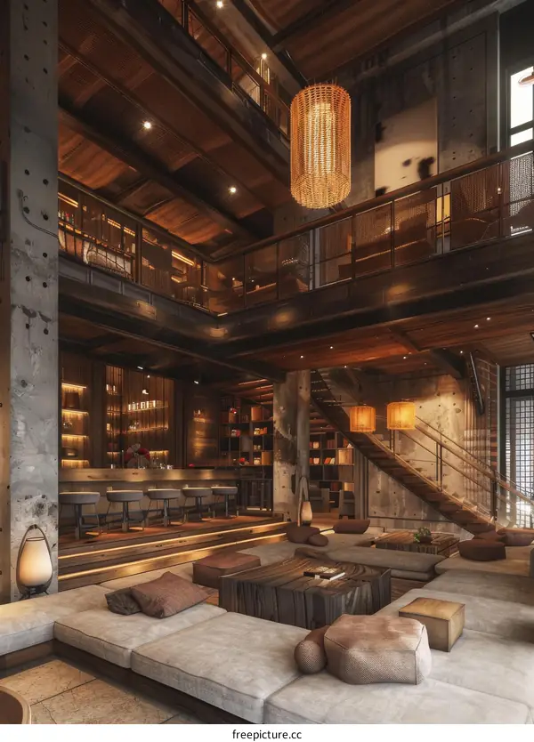 Modern Industrial Loft Interior Design