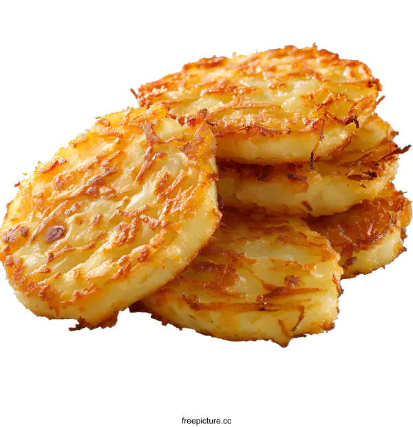 [Transparent Background PNG]Crispy Golden Potato Pancakes