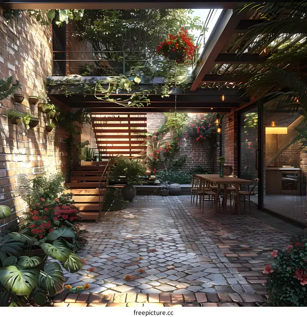 Tranquil Courtyard Oasis