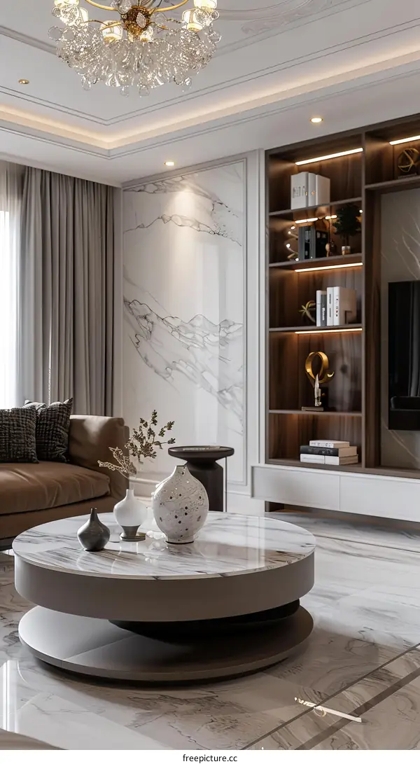 Modern Minimalist Living Room Design Renders