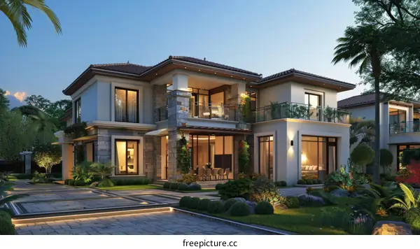 Modern Minimalist Villa with Nature Surroundings