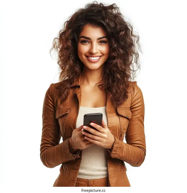 Young Woman Using Smartphone Portrait