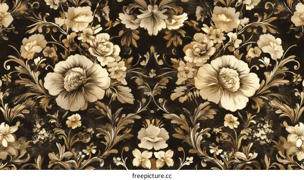 Elegant Vintage Floral Pattern Design