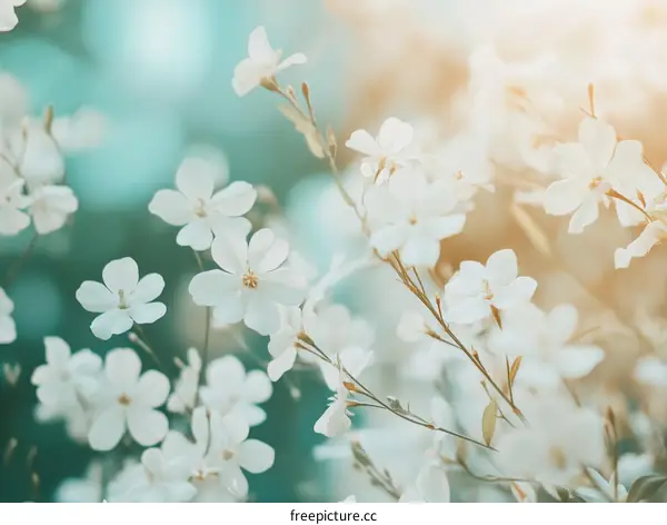 Beautiful Spring Flowers in Soft Pastel Colors