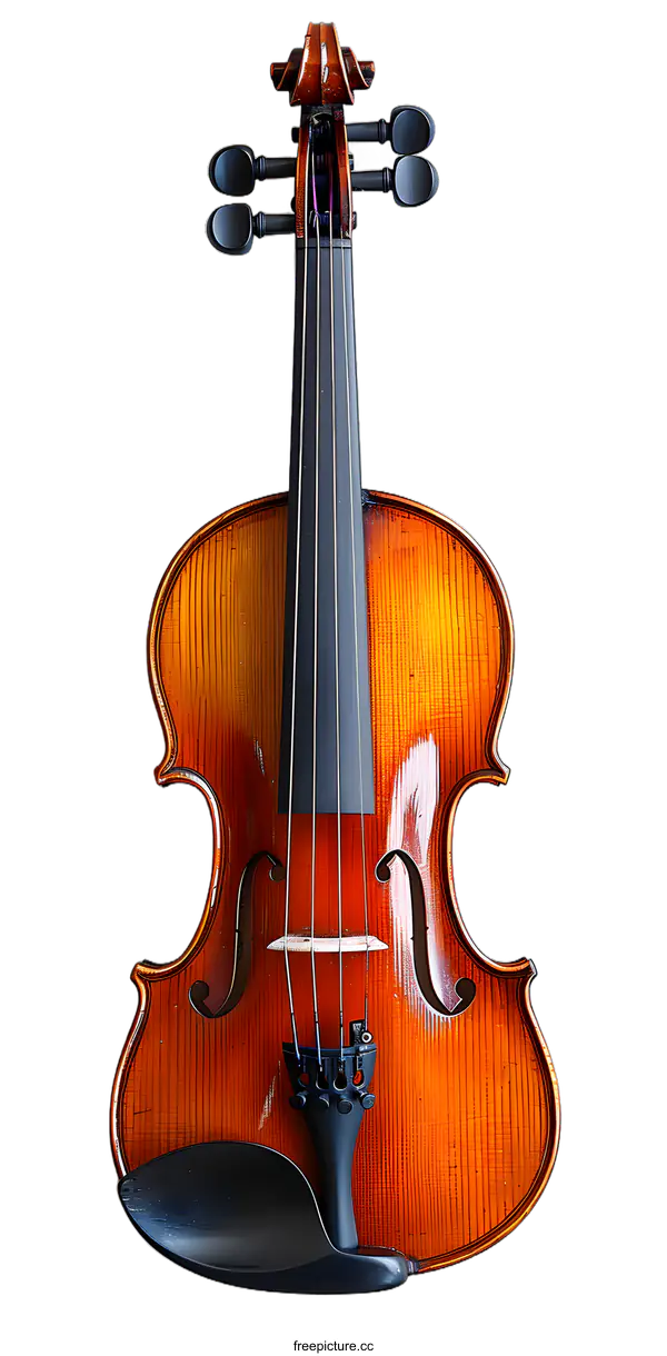 [Transparent Background PNG]Classic Violin Hanging On White Wall