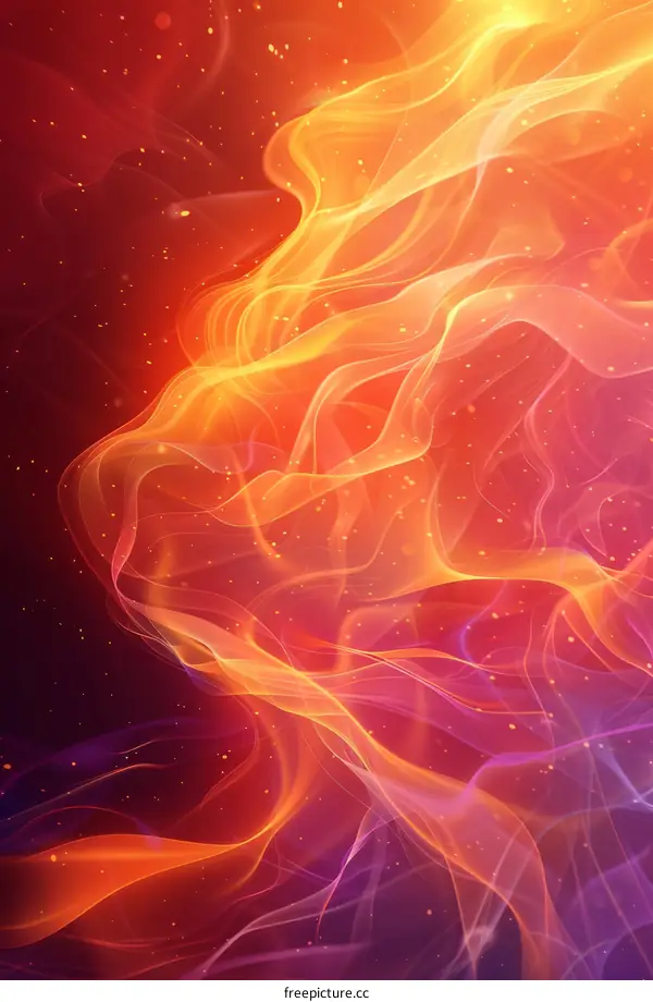Fiery Flames Abstract Texture and Background