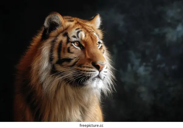 Close-up Portrait of a Majestic Tiger