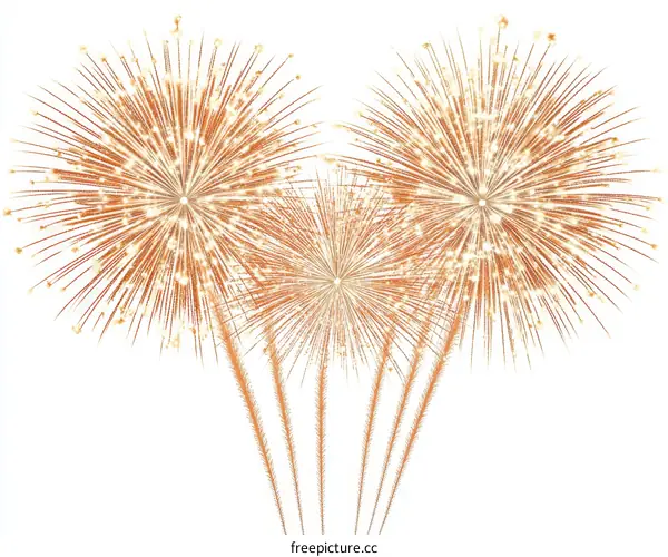 Beautiful Fireworks Display Illustration