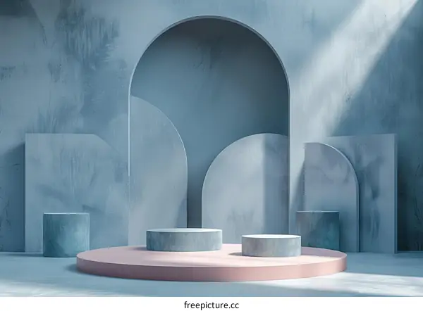 Modern Minimalist Product Showcase Interior Design