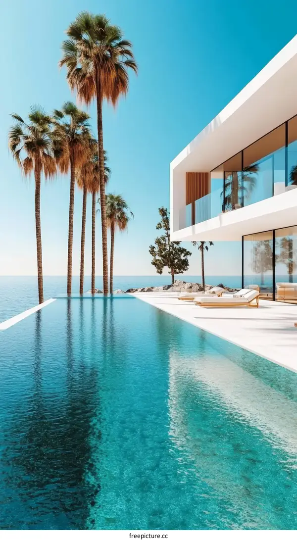 Modern Seaside Villa with Infinity Pool
