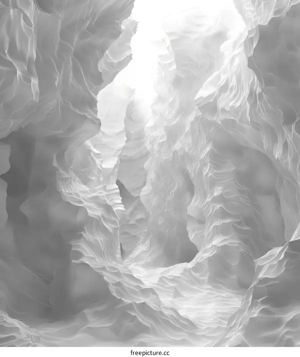 Abstract Cave Formations  Light and Shadow