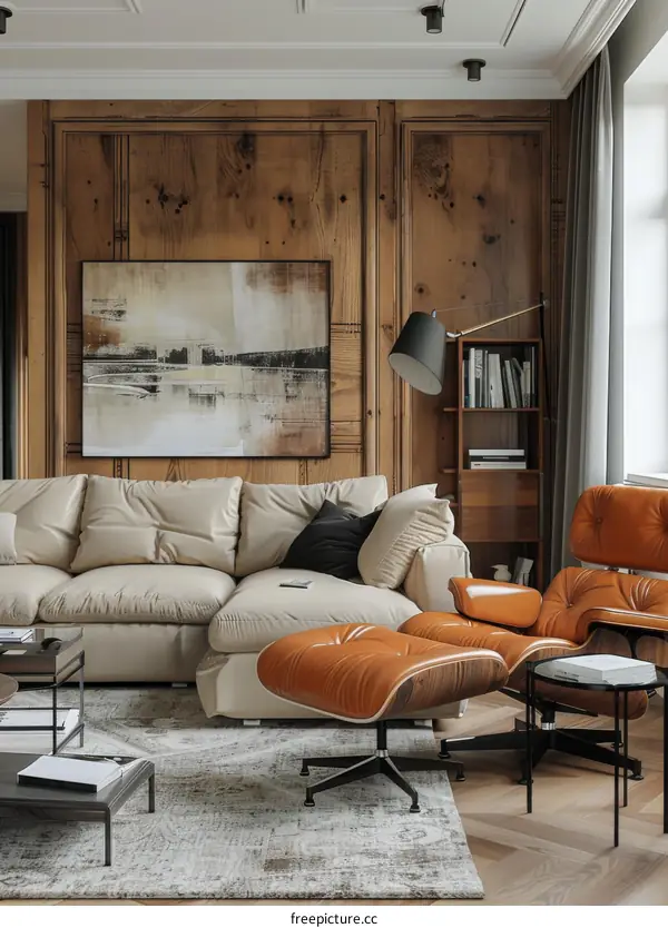 Modern interior design living room