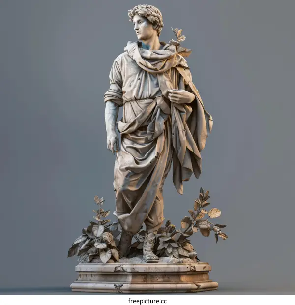 Classical Sculpture of a Roman Figure