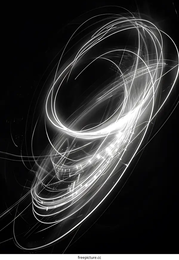 Abstract Light Trails Photography