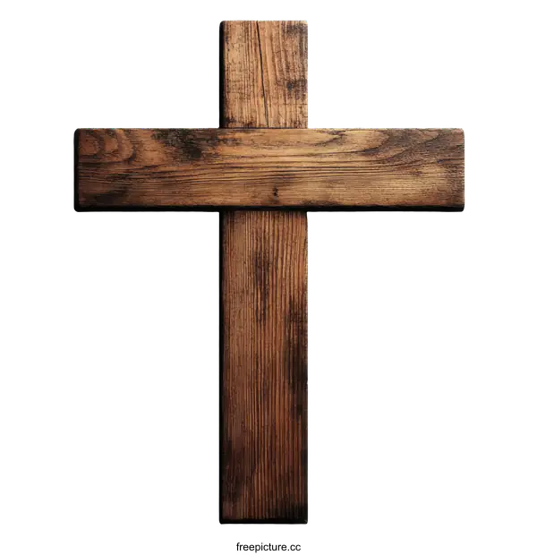 [Transparent Background PNG]Wooden Christian Cross Image