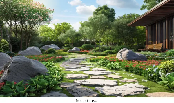 Unique and Inspiring Garden Landscape Design Renderings