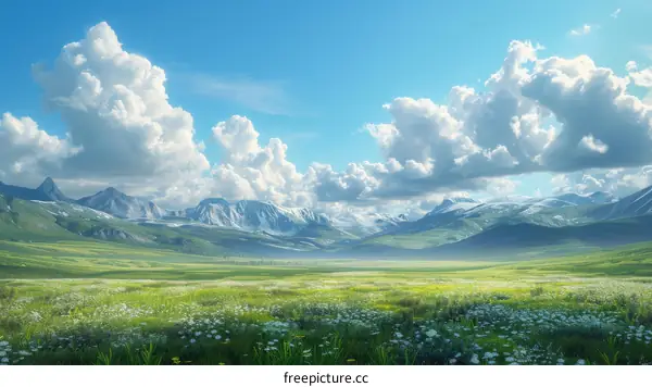 Serene Mountain Meadow