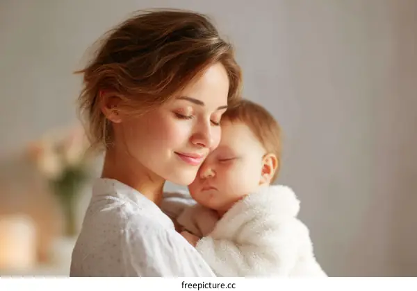 Mother and Baby Bonding Moment