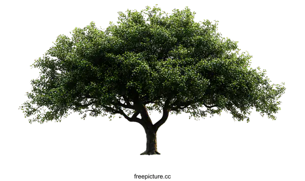 [Transparent Background PNG]Majestic Tree in a Lush Landscape