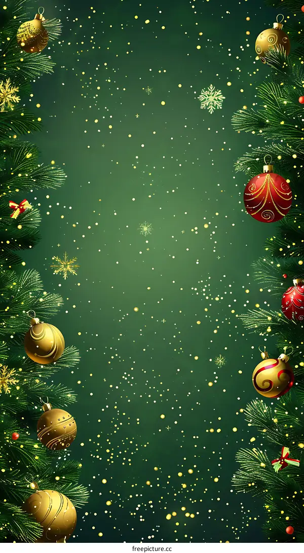 Christmas tree decorated for Christmas