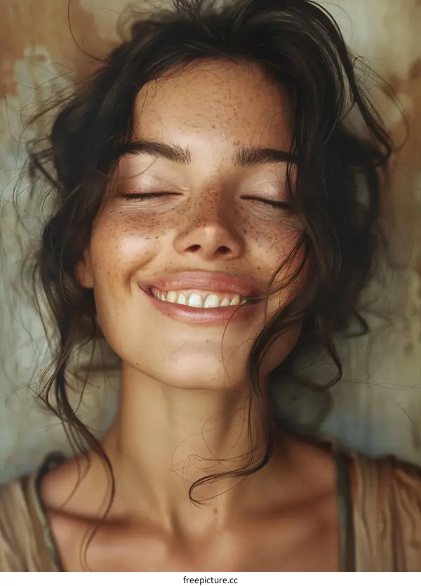 Beautiful Woman with a Natural Smile