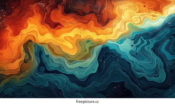 Mesmerizing Symphony of Colors: Abstract Art in Motion