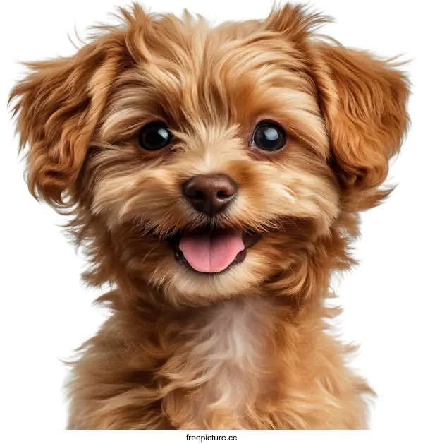 [Transparent Background PNG]Close Up of a Fluffy Puppy