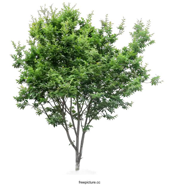 [Transparent Background PNG]Green Tree Isolated On White Background