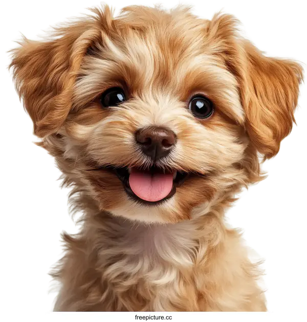 [Transparent Background PNG]Adorable Puppy Close-up Portrait