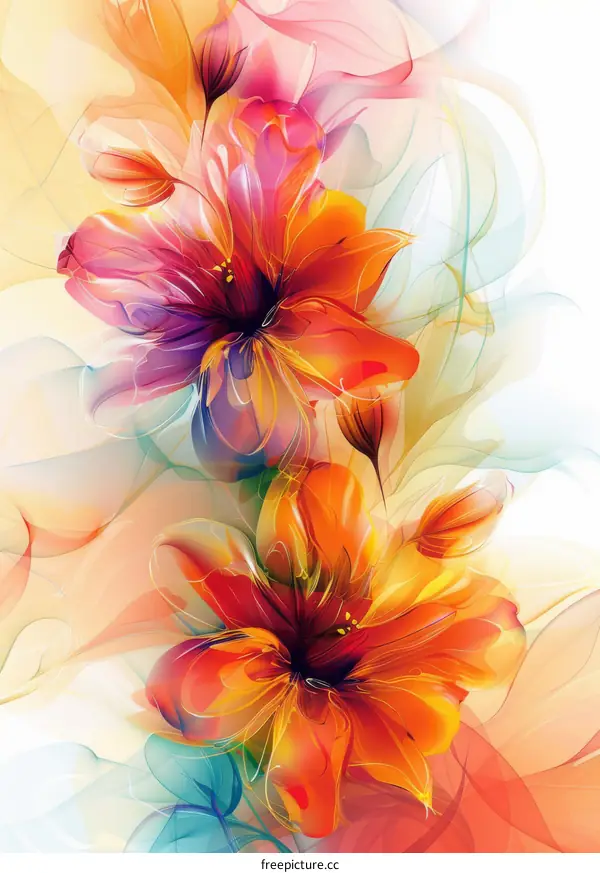 Artistic Floral Design Illustration