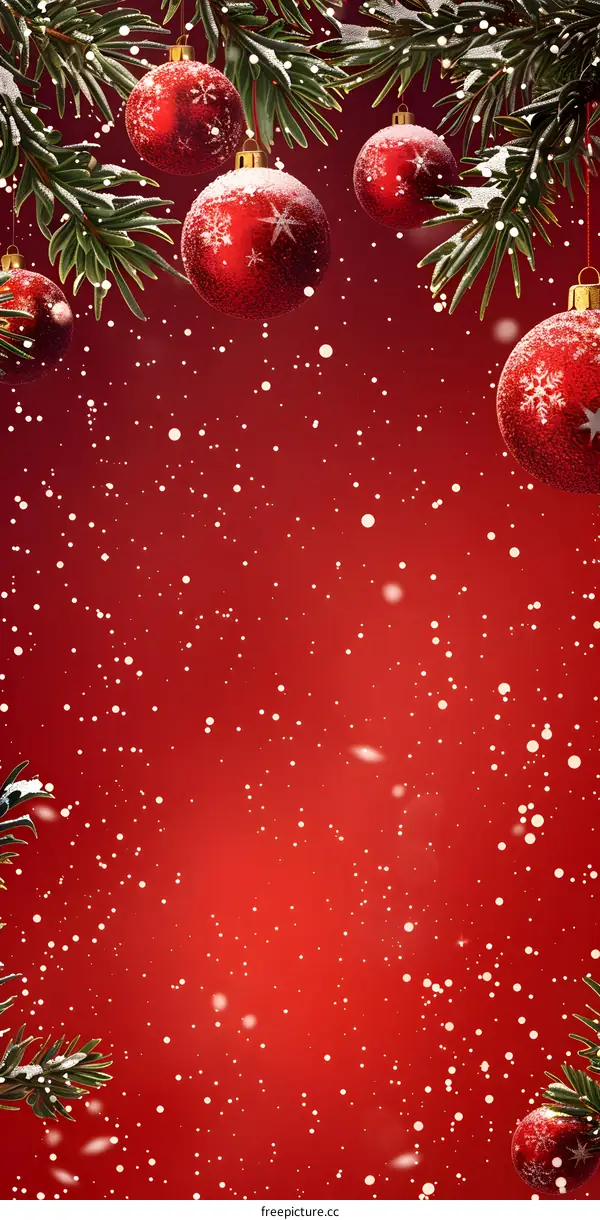 Christmas red background image