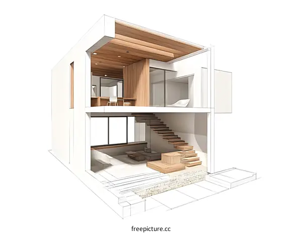 Modern House Design Sketch Interior Architecture